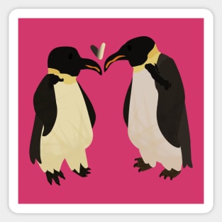 Penguin Couple Sticker